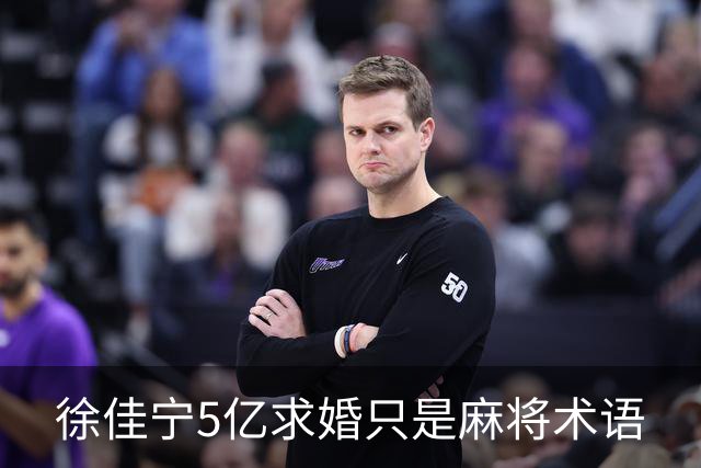 徐佳宁5亿求婚只是麻将术语